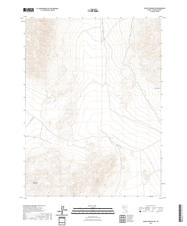 USGS Topographic Map – Seven Troughs NW