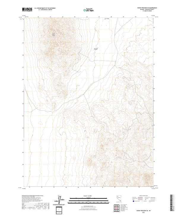 USGS Topographic Map – Seven Troughs SE