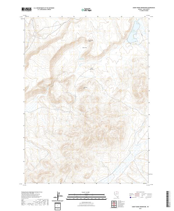 USGS Topographic Map – Sheep Creek Reservoir
