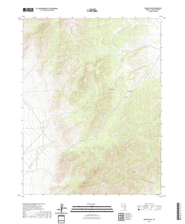USGS Topographic Map – Shingle Pass