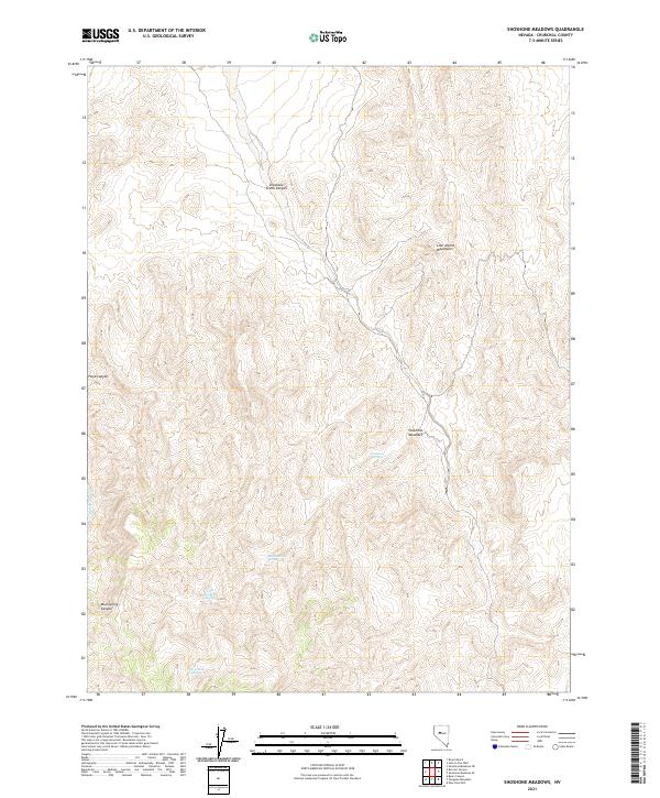 USGS Topographic Map – Shoshone Meadows