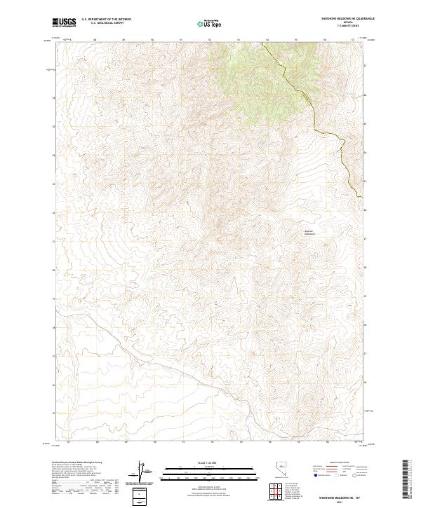 USGS Topographic Map – Shoshone Meadows NE