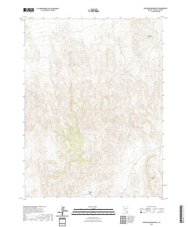 USGS Topographic Map – Shoshone Meadows SE