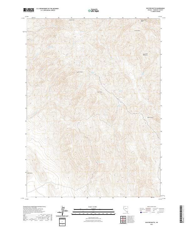 USGS Topographic Map – Shyster Butte