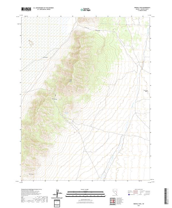 USGS Topographic Map – Sidehill Pass