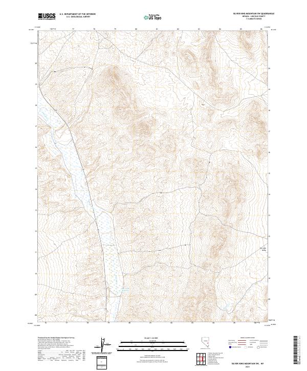 USGS Topographic Map – Silver King Mountain SW