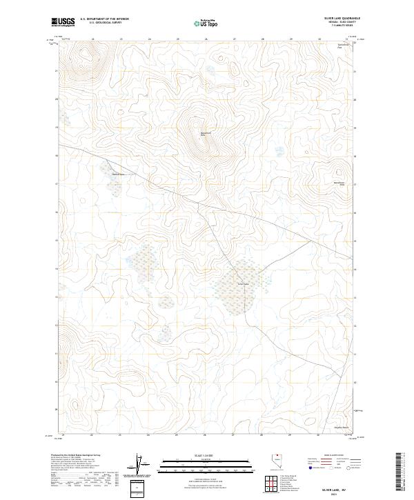 USGS Topographic Map – Silver Lake