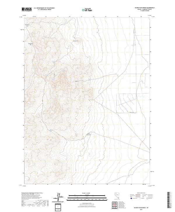 USGS Topographic Map – Silver State Draw