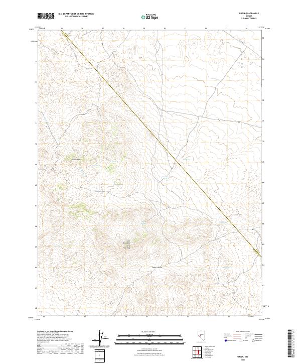 USGS Topographic Map – Simon