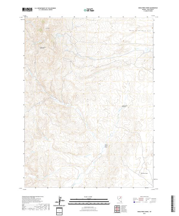 USGS Topographic Map – Singletree Creek