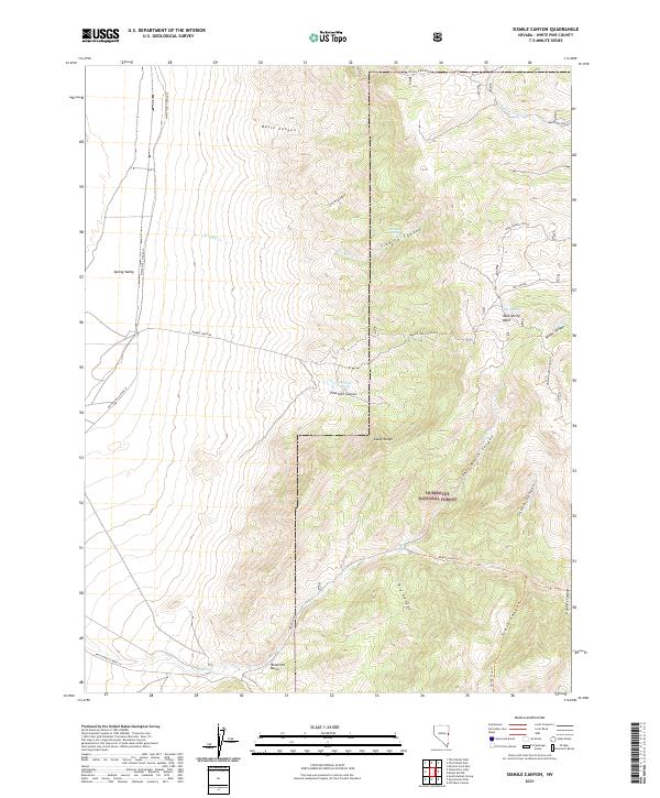USGS Topographic Map – Sixmile Canyon