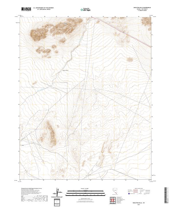 USGS Topographic Map – Skeleton Hills