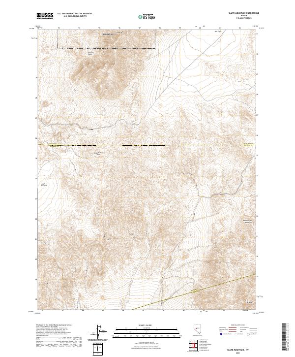 USGS Topographic Map – Slate Mountain
