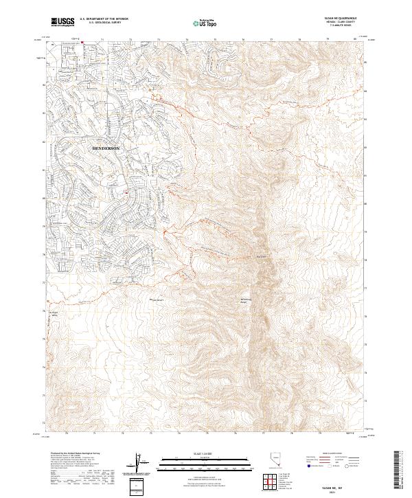 USGS Topographic Map – Sloan NE
