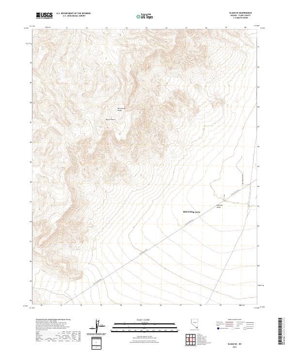2021 Map of Sloan SE, 2021 Print
