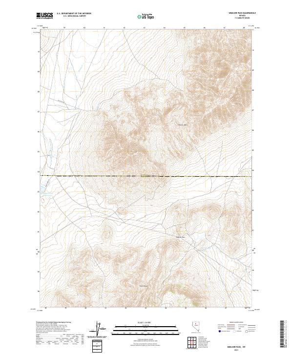 USGS Topographic Map – Smelser Pass