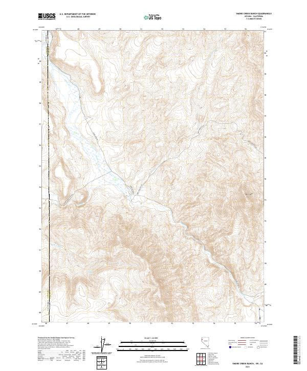 USGS Topographic Map – Smoke Creek Ranch