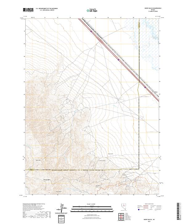 USGS Topographic Map – Snow Gulch