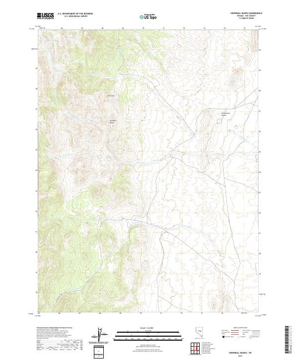USGS Topographic Map – Snowball Ranch