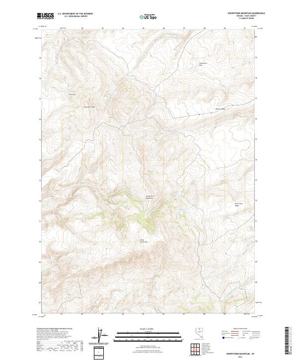 USGS Topographic Map – Snowstorm Mountain