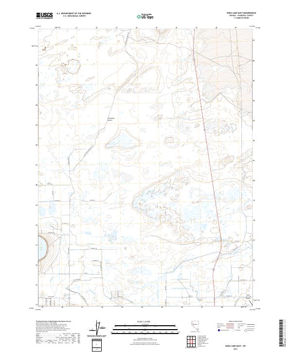USGS Topographic Map – Soda Lake East