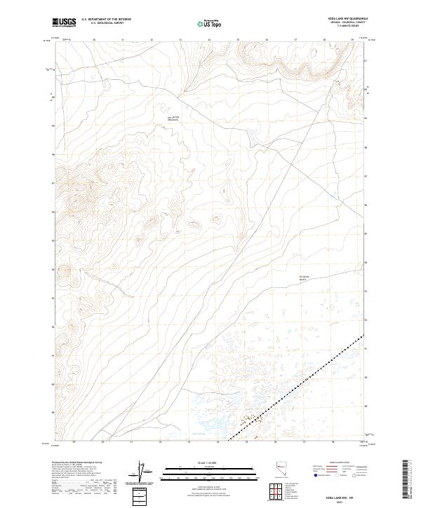 USGS Topographic Map – Soda Lake NW