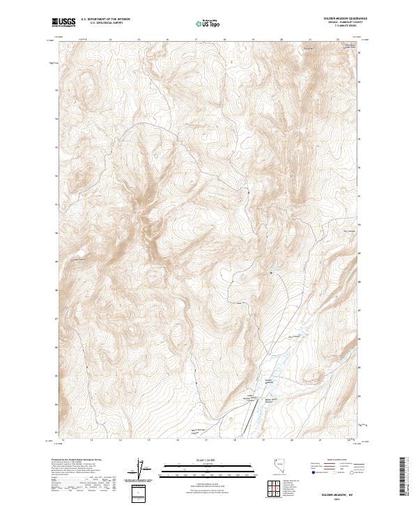USGS Topographic Map – Soldier Meadow