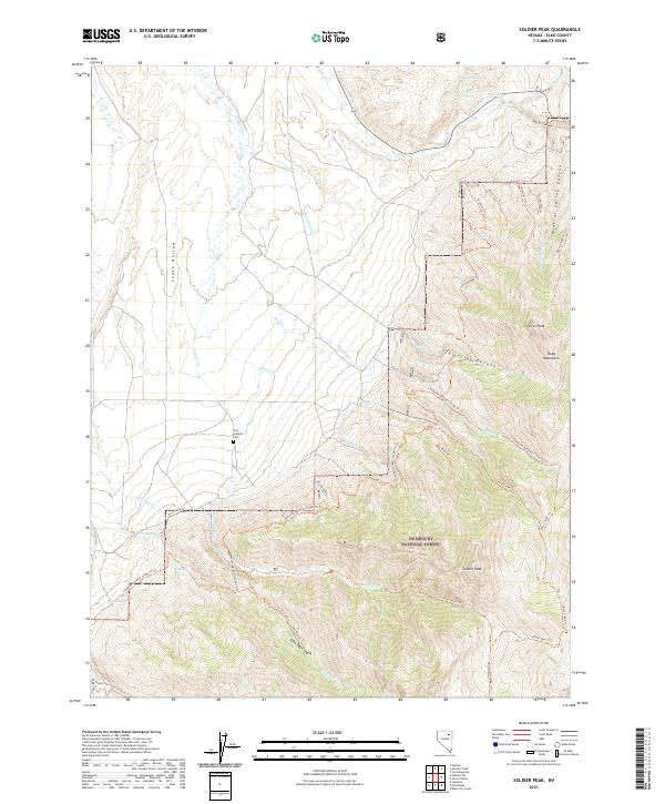 USGS Topographic Map – Soldier Peak
