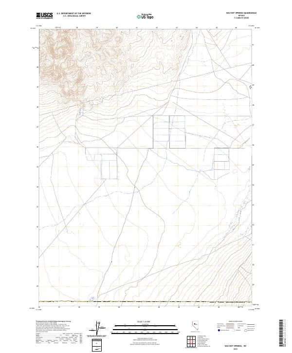 USGS Topographic Map – Sou Hot Springs