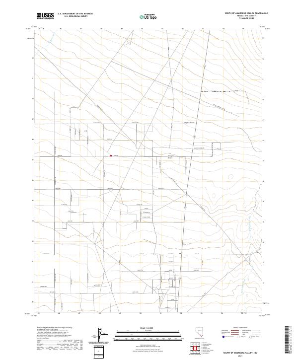 USGS Topographic Map – South of Amargosa Valley