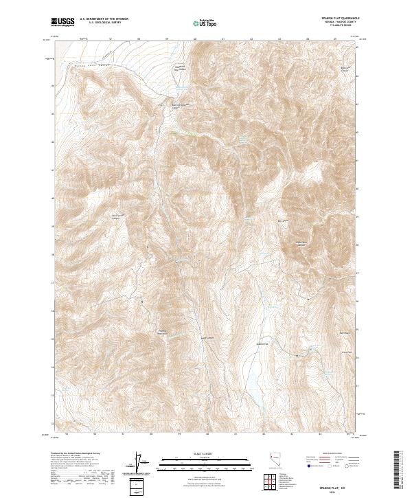 USGS Topographic Map – Spanish Flat
