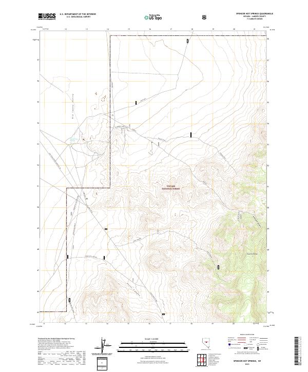 USGS Topographic Map – Spencer Hot Springs