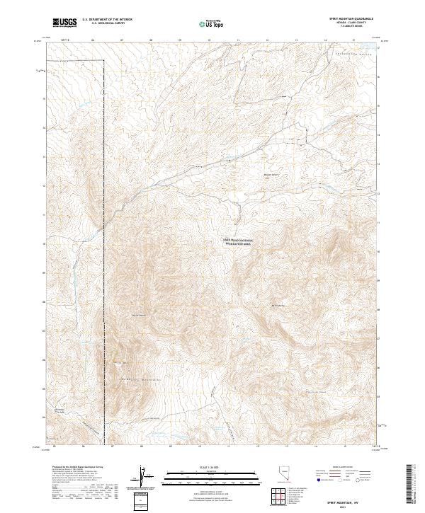 USGS Topographic Map – Spirit Mountain
