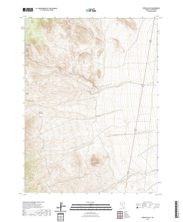 USGS Topographic Map – Spring Gulch