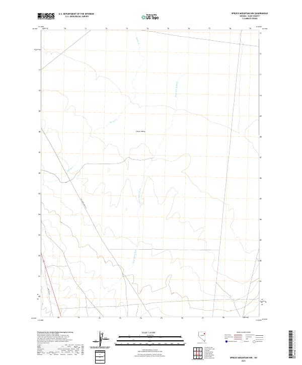 USGS Topographic Map – Spruce Mountain NW
