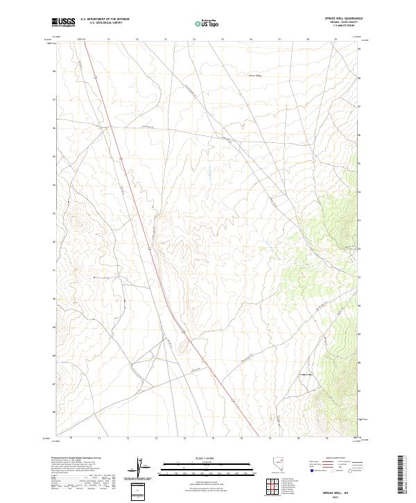 2021 Map of Spruce Well, 2021 Print