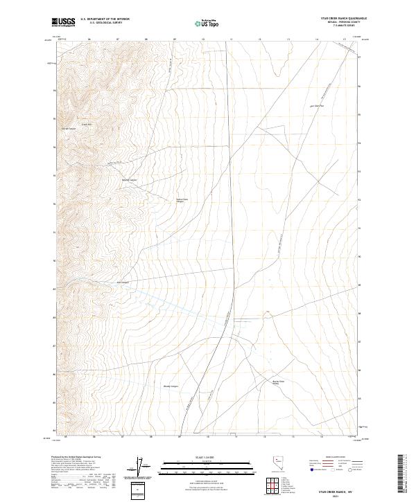 USGS Topographic Map – Star Creek Ranch