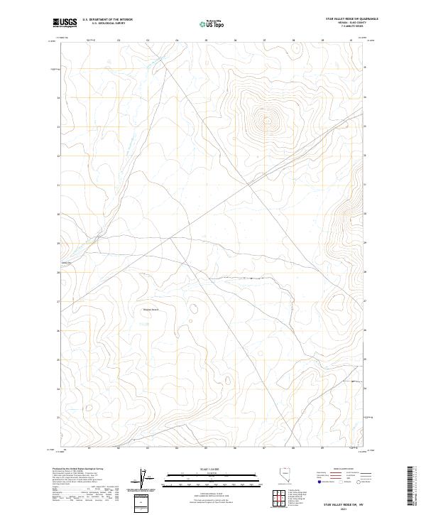 USGS Topographic Map – Star Valley Ridge SW