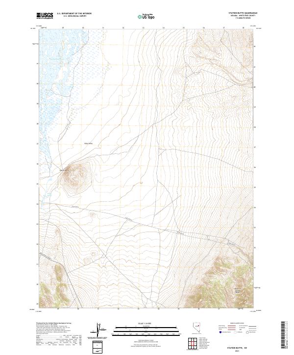 USGS Topographic Map – Station Butte