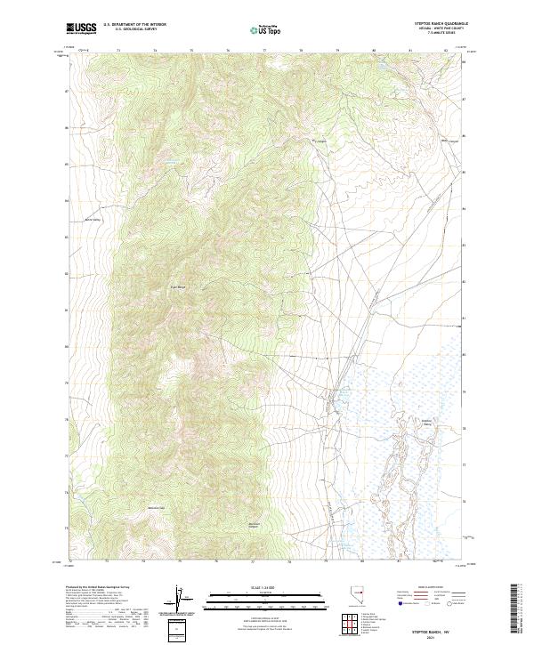USGS Topographic Map – Steptoe Ranch