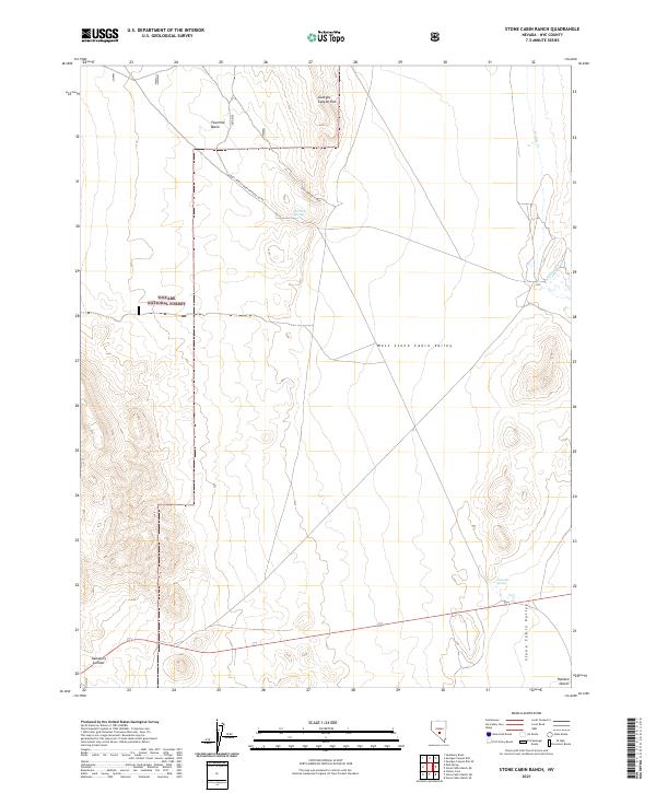 USGS Topographic Map – Stone Cabin Ranch