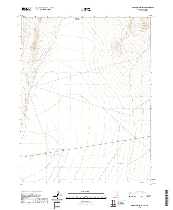 USGS Topographic Map – Stone Cabin Ranch NE