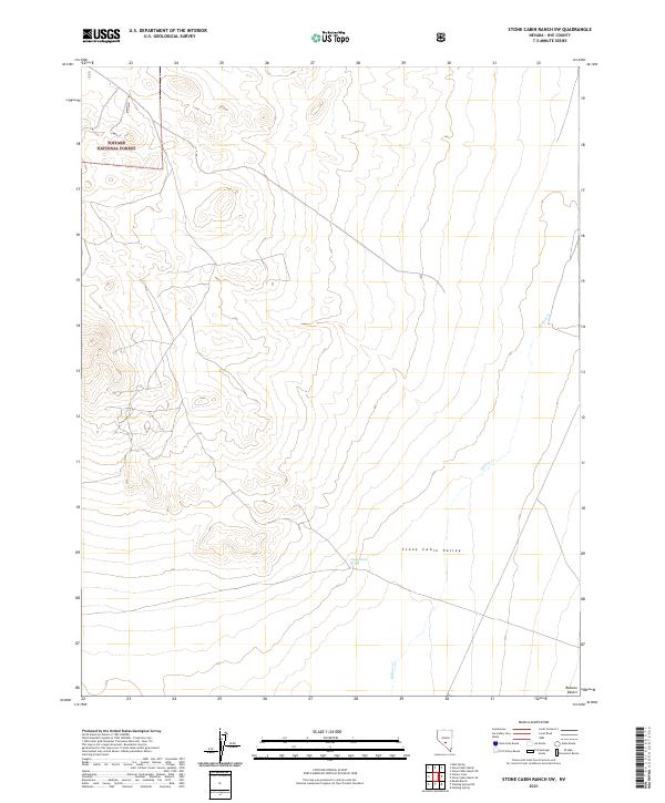 USGS Topographic Map – Stone Cabin Ranch SW