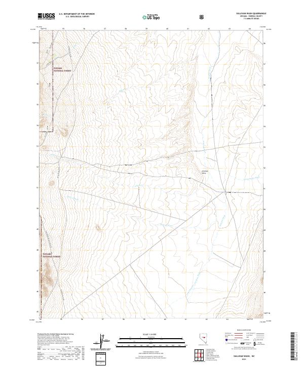 USGS Topographic Map – Sullivan Wash