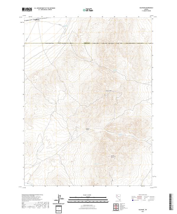 USGS Topographic Map – Sulphur