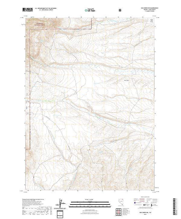 USGS Topographic Map – Sun Creek NW