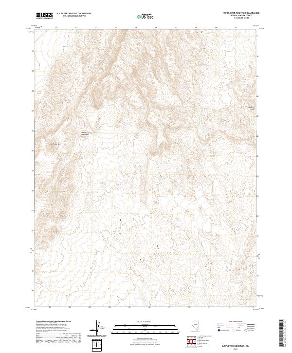 USGS Topographic Map – Sunflower Mountain