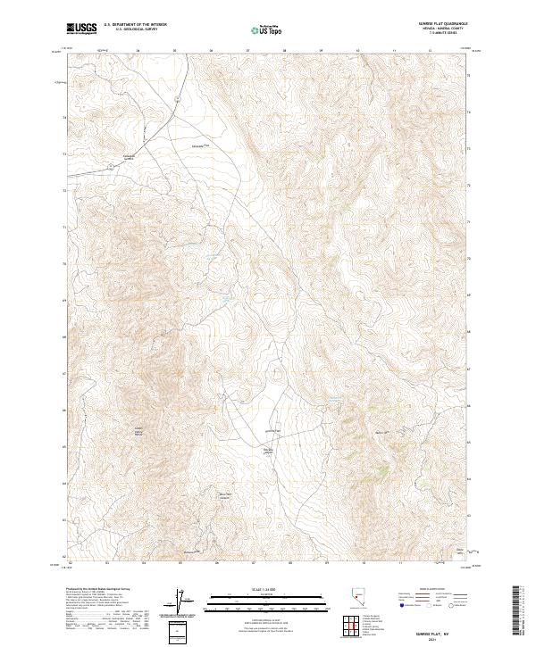USGS Topographic Map – Sunrise Flat