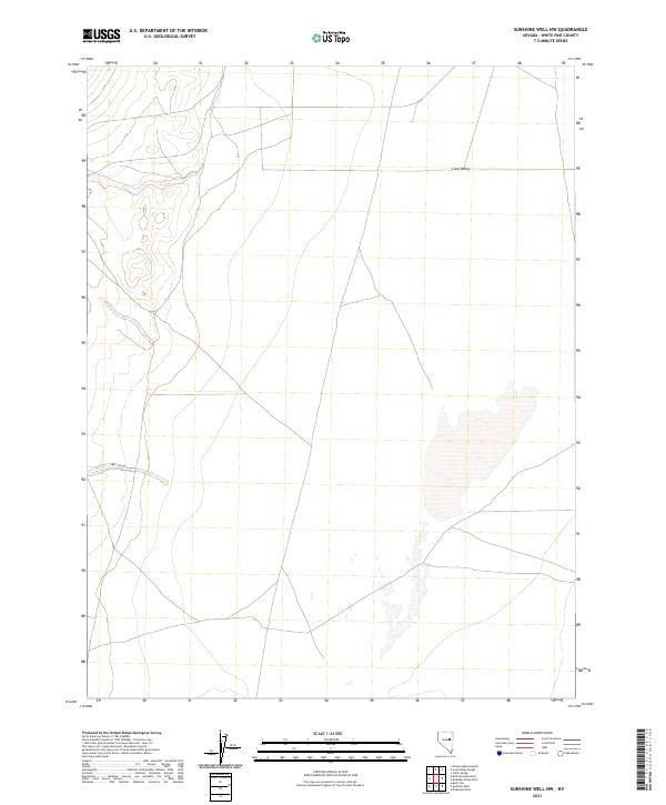 2021 Map of Sunshine Well NW, 2021 Print