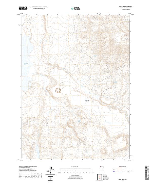 USGS Topographic Map – Swan Lake